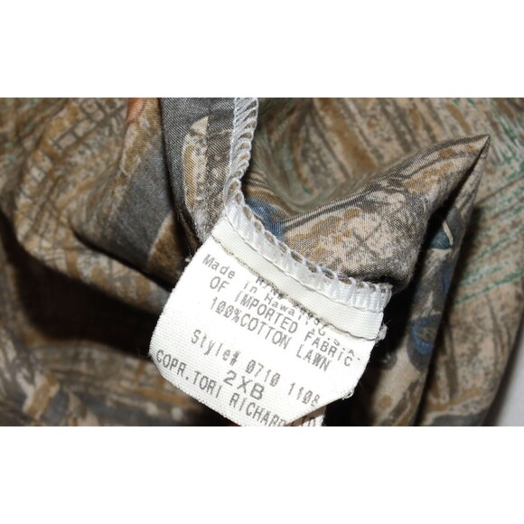 Tori Richard Honolulu Men's Short Sleeve Button Front Shirt‎ Size 2XB - Picture 7 of 7